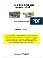 Promosi Gizi Berbasis Kearifan Lokal