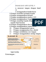 Sop Pemakaian Apd Level 3