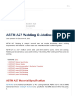 ASTM A27 Welding Guidelines