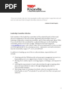 Download TEDxKnoxville - Leadership Committee 2011 Information  RFN by Alex Lavidge SN62039105 doc pdf