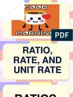 Ratio, Rate, Unit Rate