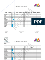 RUTINA DE CONSETRVACION  MUESTRA VV