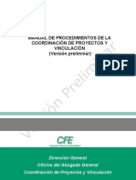 Manual de Procedimientos de La Coordinacion de Proyectos y Vinculacion