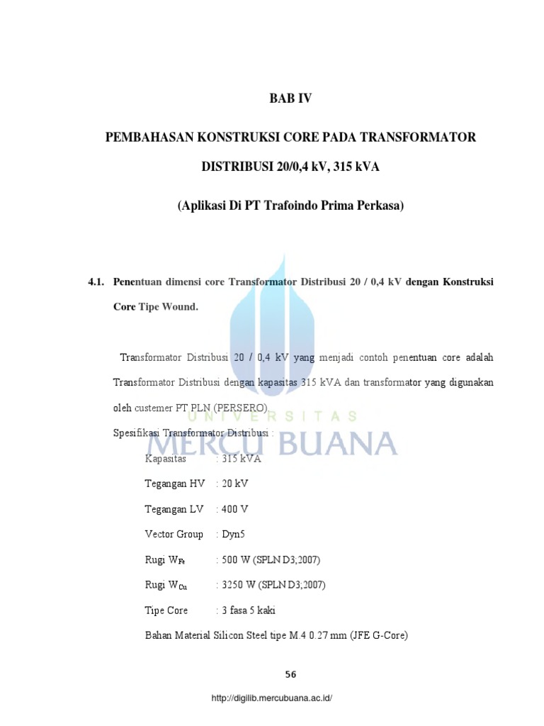 Konstruksi Core Transformator Distribusi | PDF | Teknologi & Rekayasa