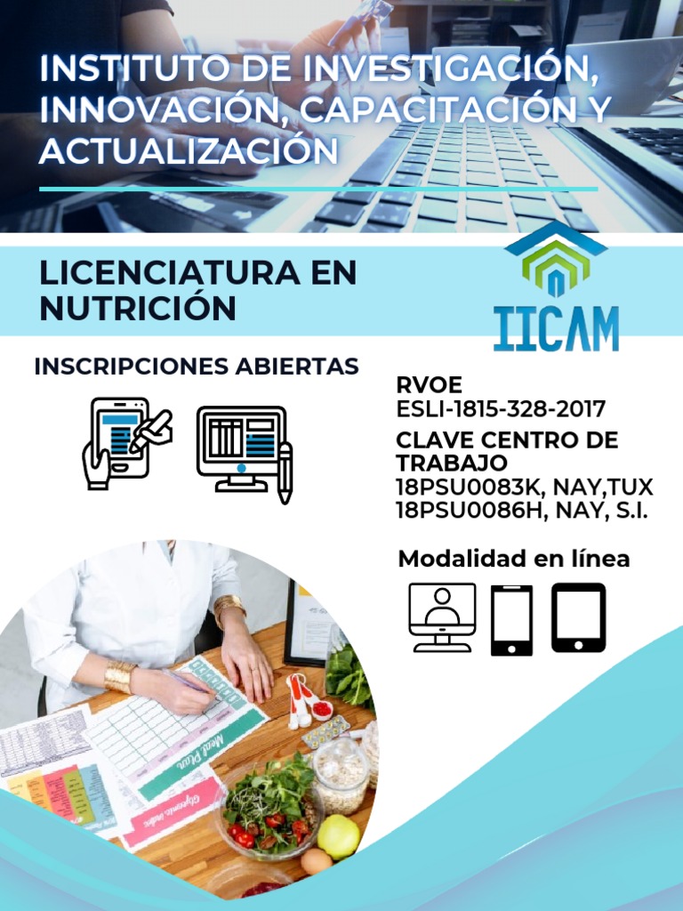 Plan de Estudios Licenciatura en Nutrición | PDF | Nutrición | Dieta y ...