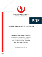 INFORME TRANSFORMACIONES LINEALES TP - UPC