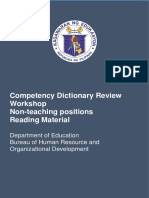 Competency Dictionary Review Reading Material - 04212020