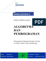 Modul - 7 - Algoritma Dan Pemrograman (UNDIRA)