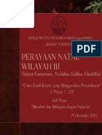 E-Tata Ibadah Perayaan Natal Wilayah Iii