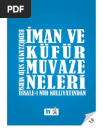 İman ve Kufur Muvazeneleri- Risale-i Nur Külliyatı - Ebook Reader için Pdf 800x600