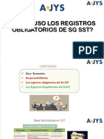 Uso de Registros Obligatorios de SST