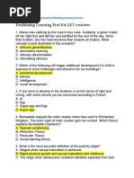 Facilitating Learner Centered Teaching