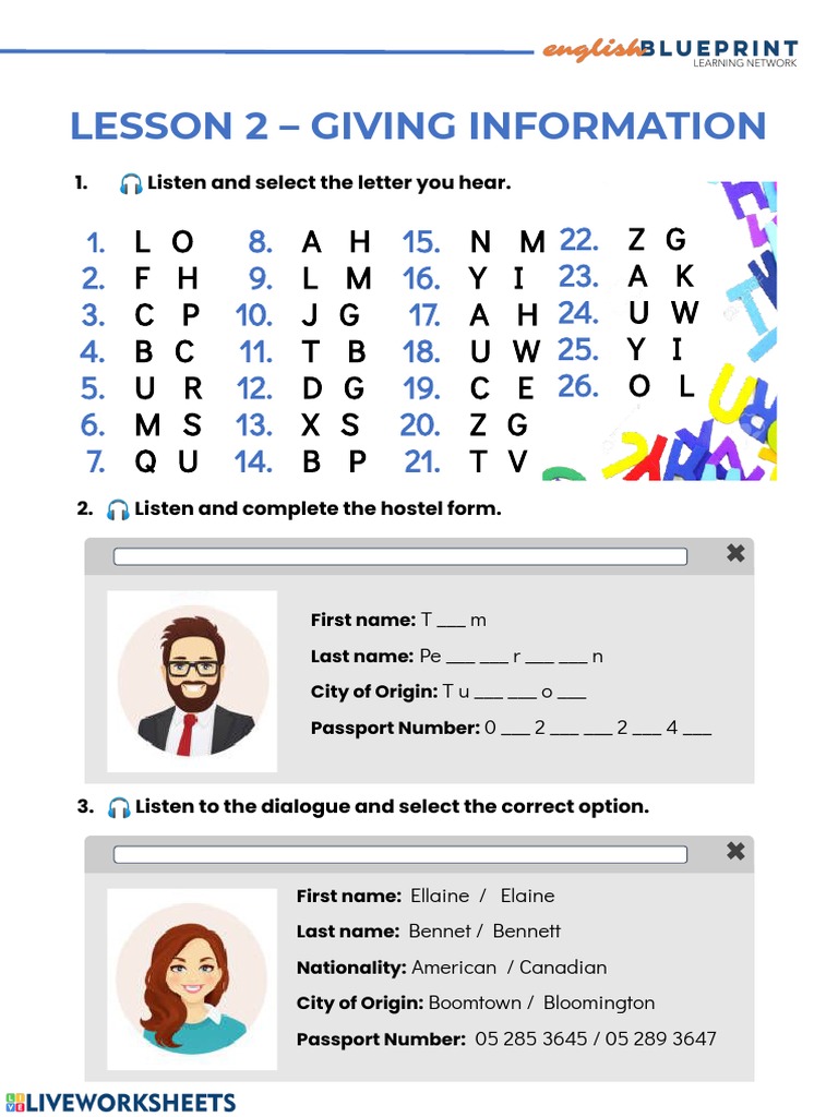 Alphabet Worksheet PDF