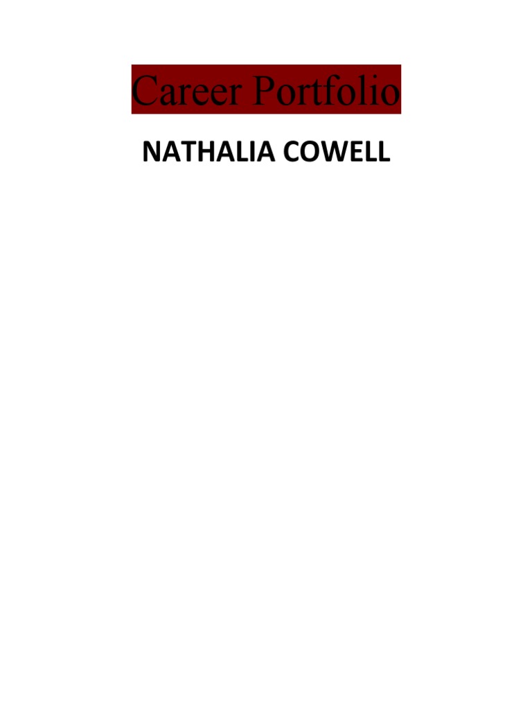 Career Portfolio | PDF | Business