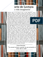 Reporte de Lectura - La Vida Imaginaria