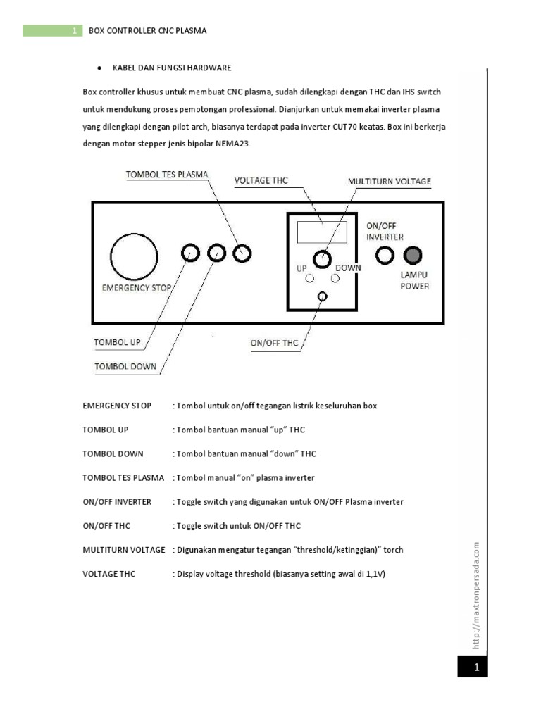 Panduan Instalasi Box CNC Plasma | PDF | Teknologi & Rekayasa