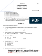 MAT10 Sample Paper 10
