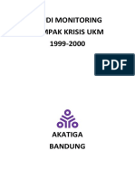 Studi Monitoring Dampak Krisis UKM 1999 2000 1