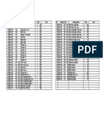 Drawing List QC DORMITORY