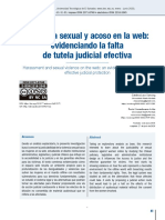 Violencia Sexual y Acoso en La Web: Evidenciando La Falta de Tutela Judicial Efectiva