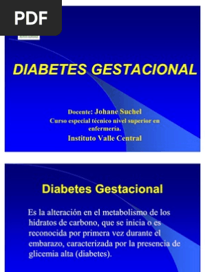 Diabetes Gestacional