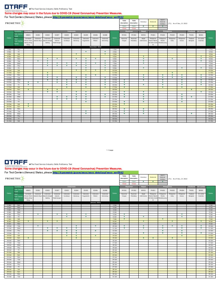 Schedule_OTAFF_T1 | PDF