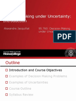 DMUU Intro to Decision Making Under Uncertainty