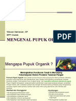 Mengapa Pupuk Organik