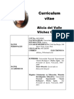 Curriculum Vitae Alicia Vilchez