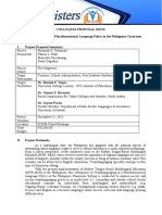 Colloquia Proposal Issue