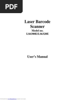 Laser Barcode Scanner: User's Manual