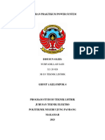 Laporan Praktikum Power System D3 Teknik Listrik Politeknik Ujung Pandang