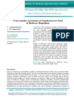 Water Quality Assessment of Chandrasarovar Pond of Jhalawar (Rajasthan)