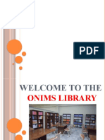 Presentation For Library ONIMS