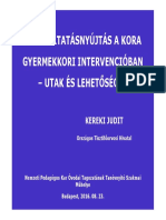 Szolgáltatásnyújtás A Kora Gyermekkori Intervencióban - Utak És Lehetőségek