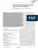 Biologics Loaded Photothermally Dissolvable HA MNP Psoriasis AFM 2022