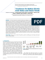 Multi-Speed Gearboxes For Battery Electric Vehicles Current Status and Future Trends