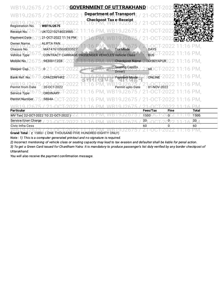 Online Tax Payment Portal PDF Payments Transport