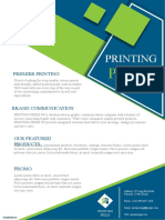 Printing Press Company Profile Template