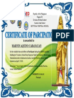 Certificate DRRM Participants