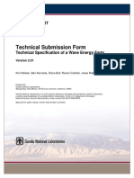 Technical Submission Form: Sandia Report