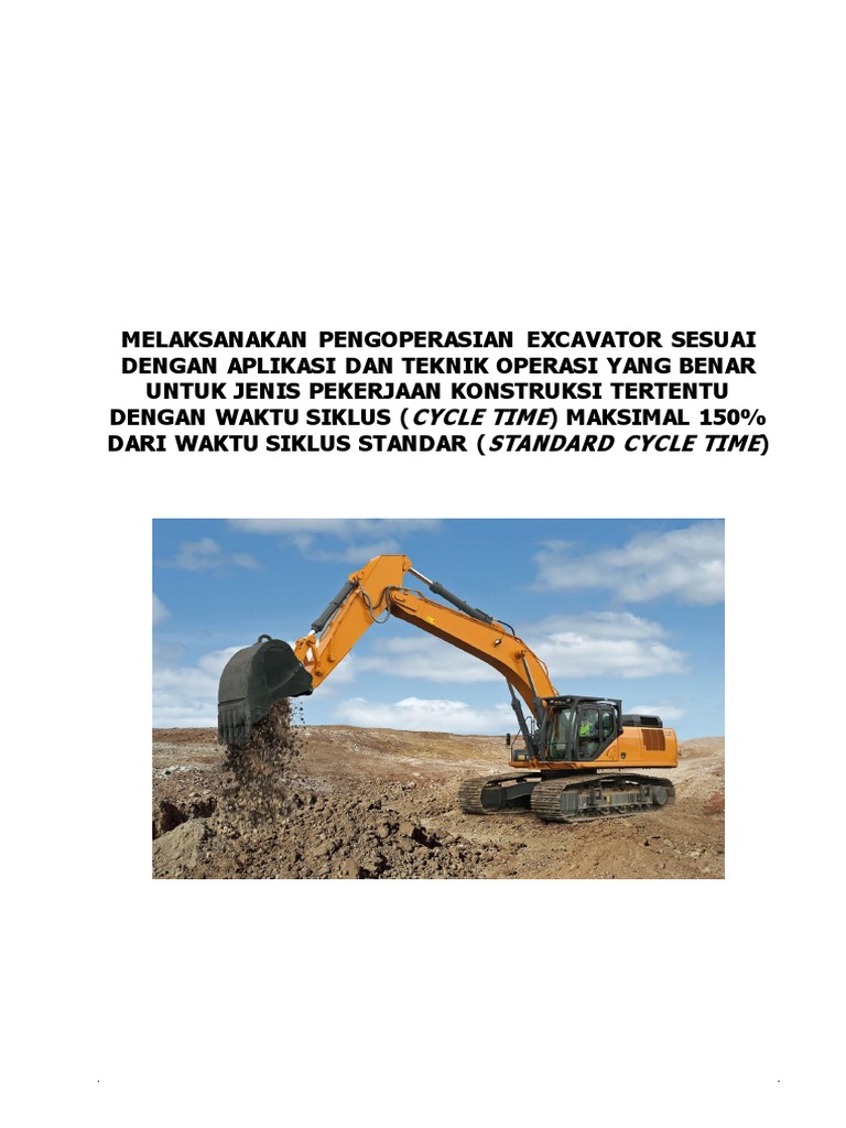 Panduan Pengoperasian Excavator PC 200 | PDF