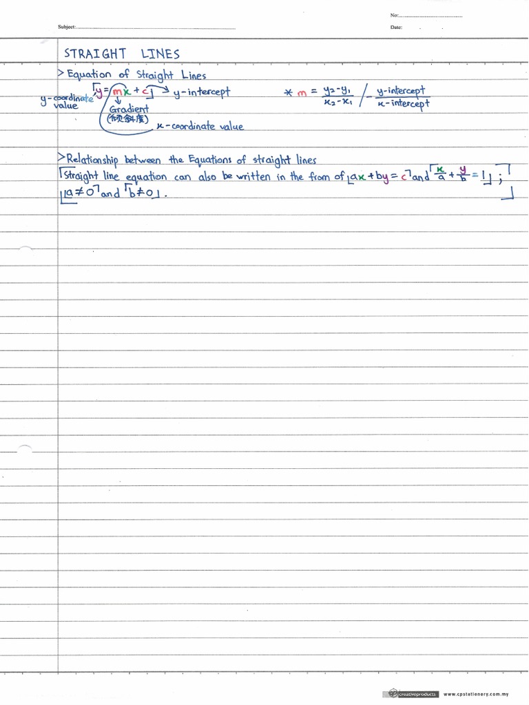 Form 3 Math Note B9 1 | PDF