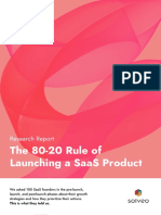 The 8020 Rule of Launching A SaaS Research Report