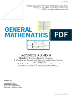 Module 5 and 6 - General Mathematics