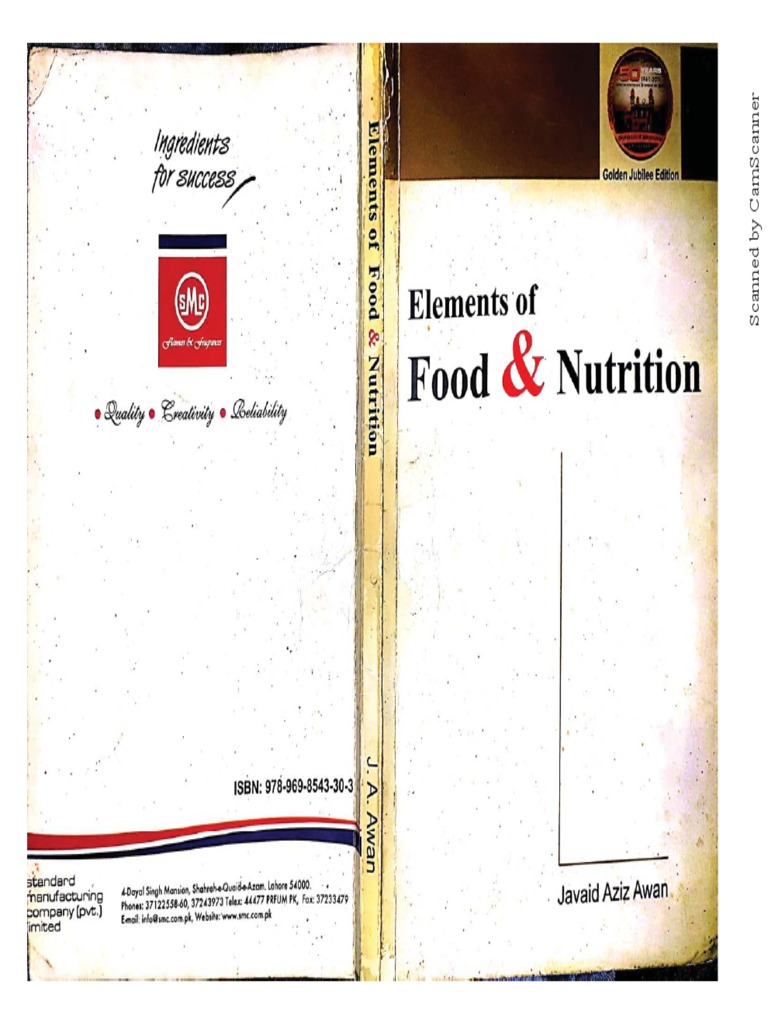 Elements of Food and Nutrition (J. Awan) PDF