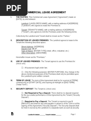 Commercial Lease Agreement
