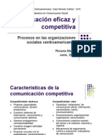 Comunicacion Eficaz y Competitiva en Centro America 2008