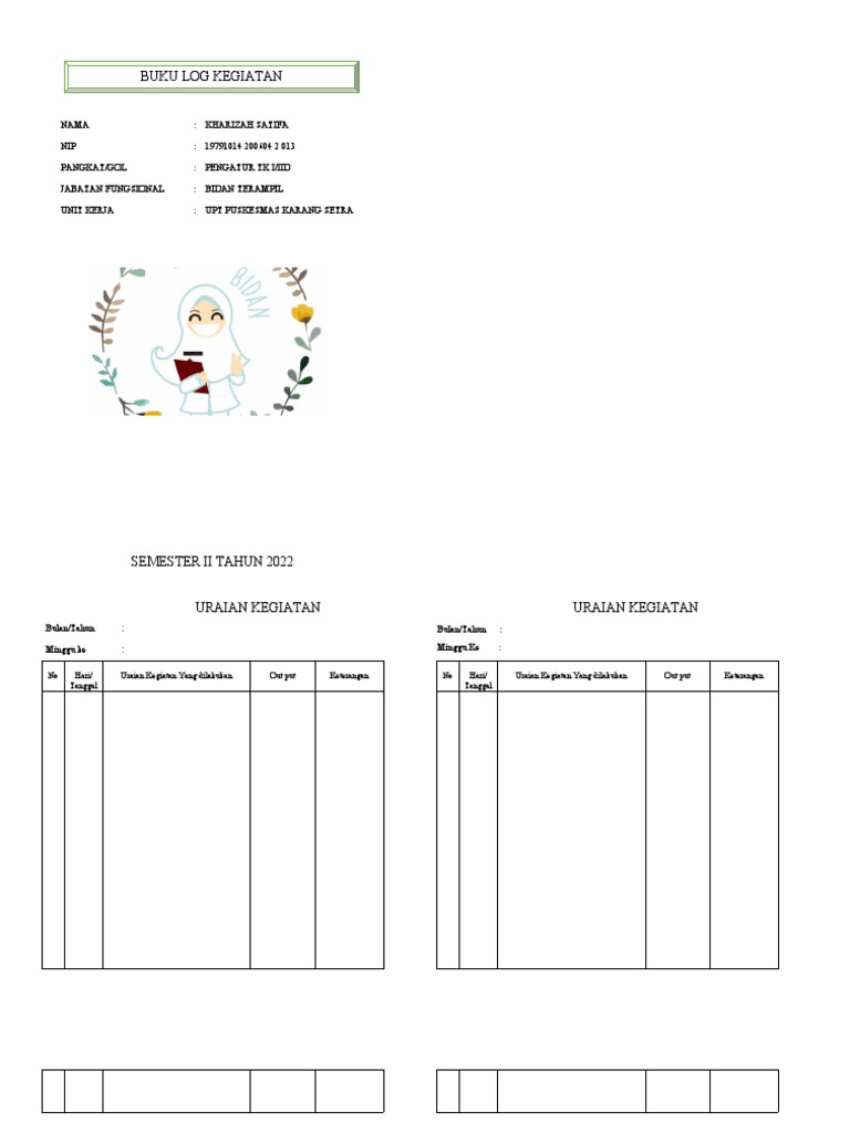 Form Buku Log Kegiatan | PDF