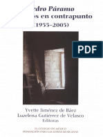 GARCÍA GUTIÉRREZ Georgina. Lector de Juan Rulfo - Carlos Fuentes. Pedro Páramo. Diálogos en Contrapunto. P. 267-86